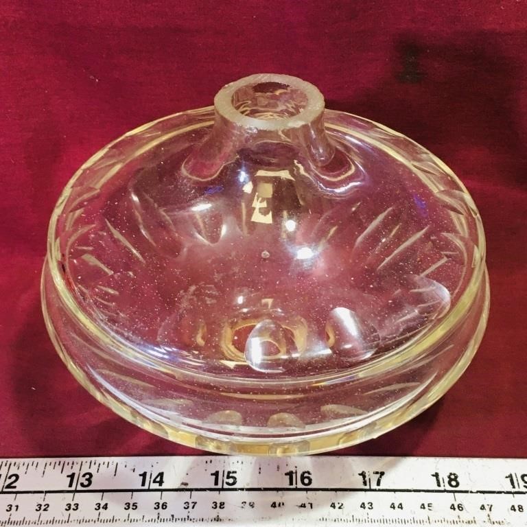 Antique Glass Lamp Bowl