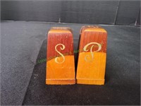 3" Wood Salt & Pepper Shakers