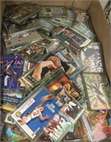 TRAY OF SPORTS CARDS ASSORTED