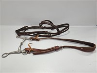 2 Leather Bridles and 1 Tom Thumb Bit