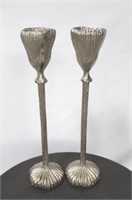 Chelsea House pair metal candle holders