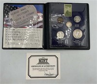 First Commemorative Mint, WW2 Victory Coin & Stamp