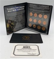 Complete 2009 Lincoln Mint Mark Collection &
