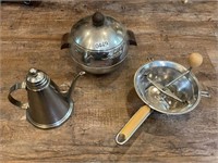 Pitcher, mincer. Pan- all stainless