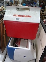 2 Playmate Coolers w/ Small Picture Frames