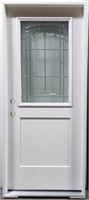 34" Wide Smooth Fiberglass Single Door