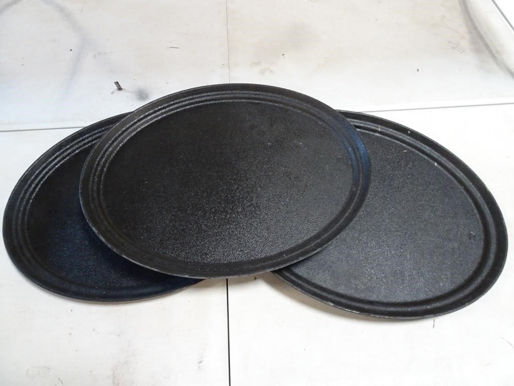 Lot of 3 Carlisle Large Size Server Food Trays