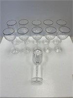 LENOX 8 1/2" ARIA PLATINUM WATER STEMS SET OF 11