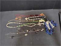 (5) Necklaces, Bracelet & (2) Earrings