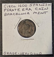 C. 1600 Spanish Pirate Era Coin