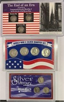 (3) 90% Silver US Coin Sets