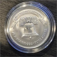 One Ounce Silver Round: Liberty Bell