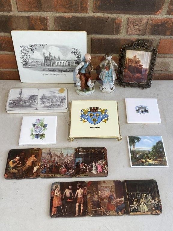 Tiles, Coasters, Picture, Figurines