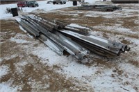 Approx (13) 15-26ft Galvanized Guard Rail Sections