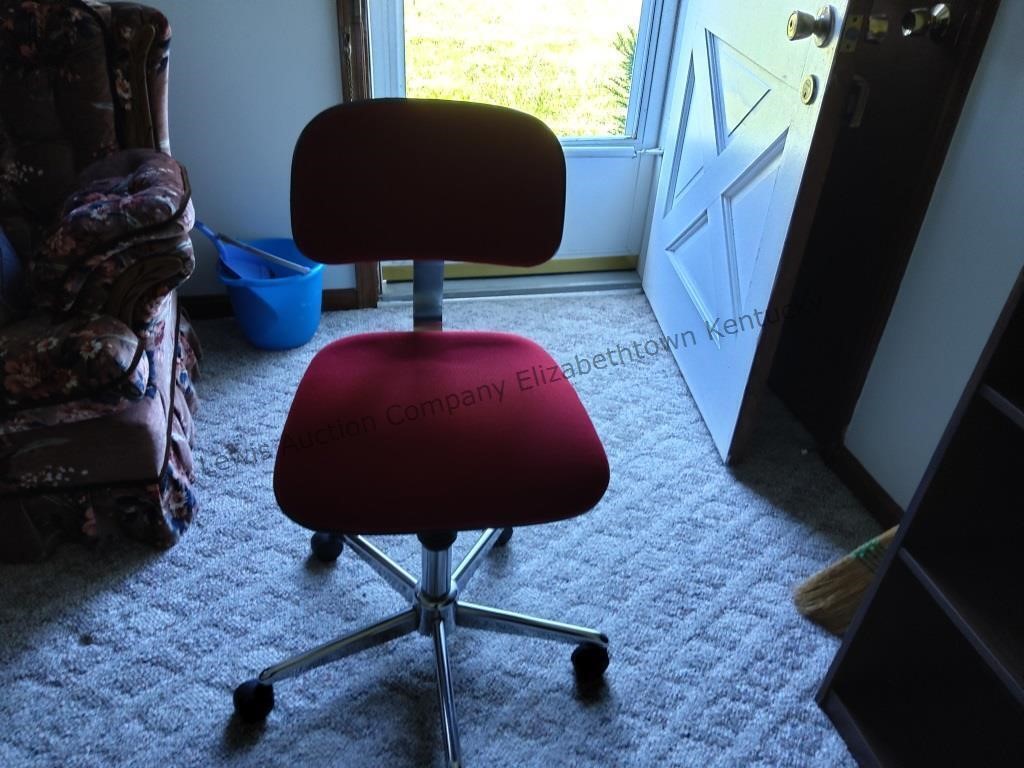 Red desk chair