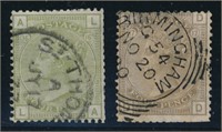 GREAT BRITAIN #70 & #71 USED AVE-FINE