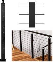 Muzata Level Cable Railing Post 36x2x2