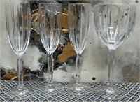 N - 4 PIECES WATERFORD CRYSTAL FLUTES (M18)