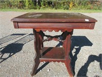 NEAT ANTIQUE PARLOUR TABLE 28X20X28.5 INCHES