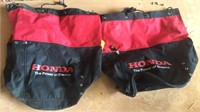 (2) Honda bags, jumper cables, & weed burner