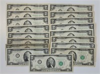 17 - $2 Federal Reserve Notes