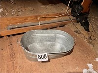 (2) Galvanized Tubs