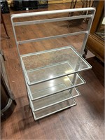 Metal 4 Tier Glass Display Rack