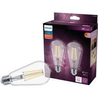 75-Watt Equivalent ST19 Clear Dimmable E26 Vintage