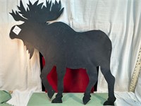 **METAL MOOSE CUT OUT 30" X 36" YARD ART SIGN