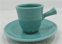 Fiesta Post 86 AD cup & saucer, turquoise