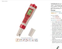 VIVOSUN 4-in-1 Digital pH Meter with ATC