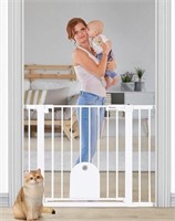 Newnice 40.6" -29.7"Baby Gate With Small Pet Door