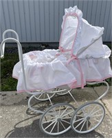 Metal framed doll buggy