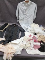 Antique and vintage clothes, laces & pieces.