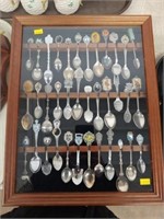 Souvenir Spoons in Showcase