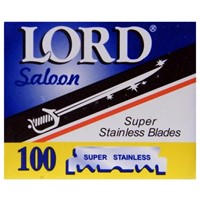 100 LORD Razor Blades Super Stainless Single edge