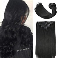 VARIO Hair Clip In Hair Extensions Human Hair New