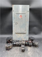 Electrical Box w/Assorted Breakers