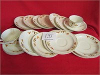 17- JT COFFEE CUP SAUCERS, C CUPS