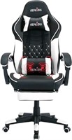 Like New SUKIDA, Ergonomic Gaming chair with Footr