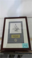 Framed Dept of Treasury US Mint – 1985 Civil War