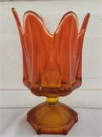 Gorgeous Orange Art Glass Vase