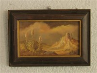 6.5"x 4.5" Framed Signed SW Oil Painting