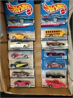 Flat of Hot Wheels