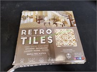 (6) Retro Tiles, Self-Adhesive Peel 'n Stick