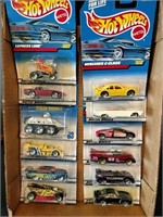 Flat of Hot Wheels