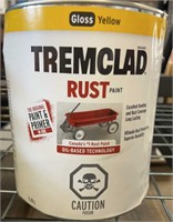 Tremclad rust pain gloss yellow 3.78L