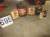 Group of Advertising cans