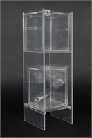 Modernist Acrylic Lucite Ice Bucket Stand MCM