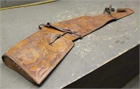 Tooled Leather Gun Scabbard